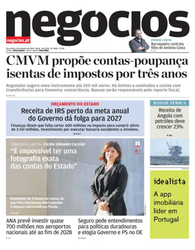 Cover of Jornal de Negocios