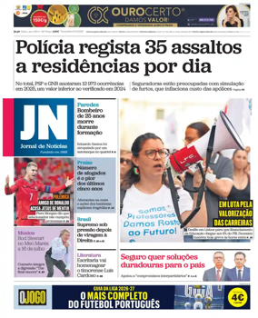 Cover of Jornal de Noticias