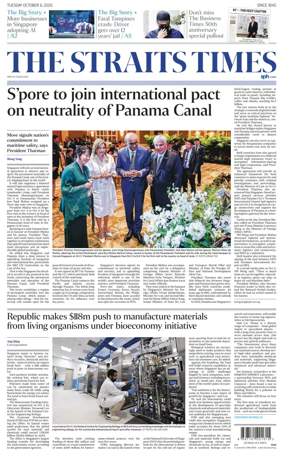 Cover of The Straits Times