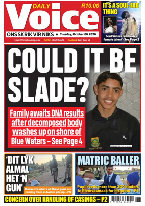 Cover of Daily Voice (South Africa)