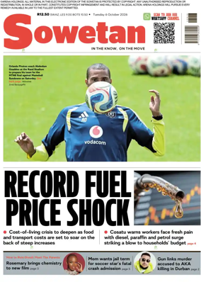 Cover of Sowetan