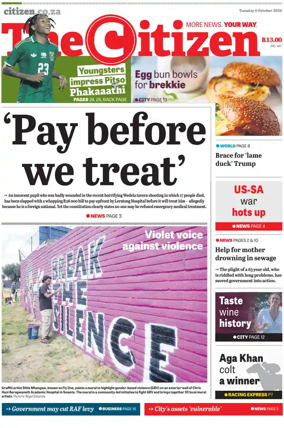 Cover of The Citizen (Gauteng)