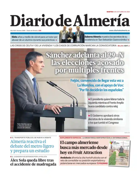 Cover of Diario de Almeria