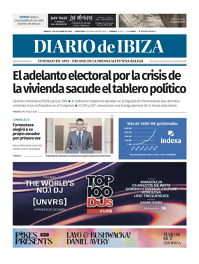 Cover of Diario de Ibiza