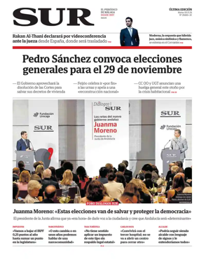 Cover of Diario Sur_Ultima