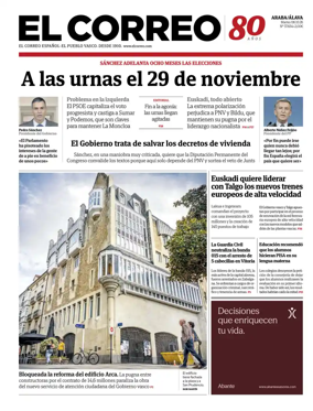 Cover of EL Correo (Alava)