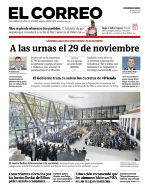 Cover of El Correo (Duranguesado)
