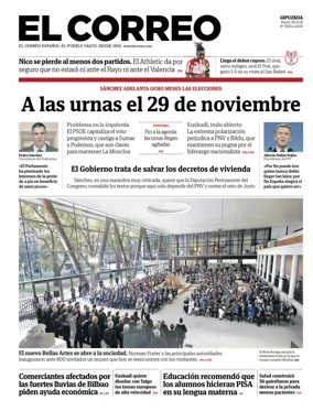 Cover of El Correo (Gipuzkoa)
