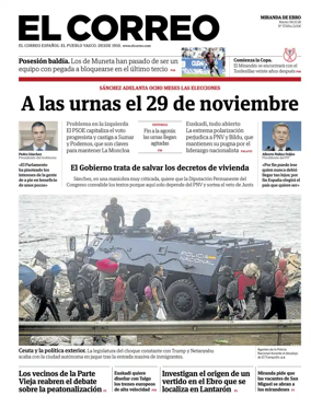 Cover of El Correo (Miranda de Ebro)