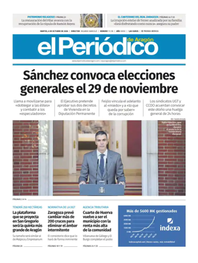 Cover of El Periodico Aragon