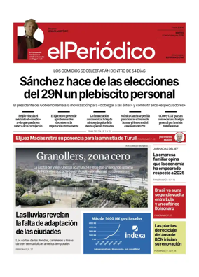 Cover of El Periodico - Castellano