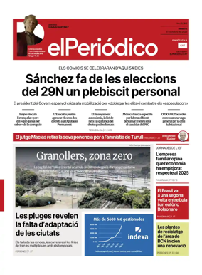 Cover of El Periodico - Catala
