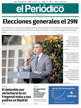 Cover of El Periodico Extremadura
