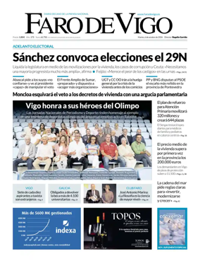 Cover of Faro de Vigo