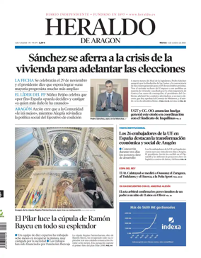 Cover of Heraldo de Aragon