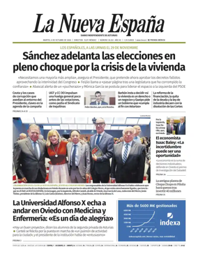 Cover of La Nueva Espana (Oriente)