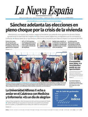 Cover of La Nueva Espana (Oviedo)