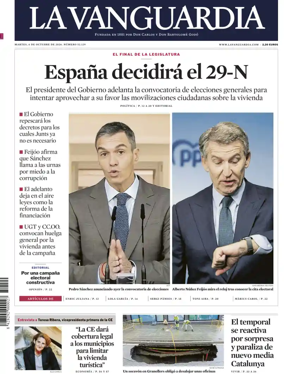 Cover of La Vanguardia (1st Edition)