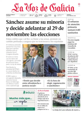 Cover of La Voz de Galicia (Carballo)