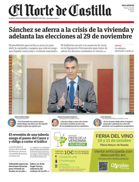 Cover of Norte de Castilla (Valladolid)