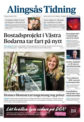 Cover of Alingsas Tidning