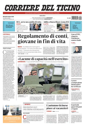 Cover of Corriere del Ticino