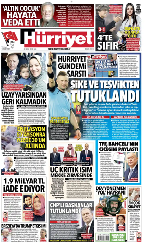 Cover of Hurriyet