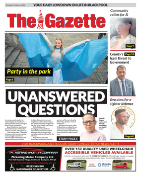Cover of Blackpool Gazette