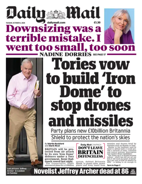 Cover of Daily Mail