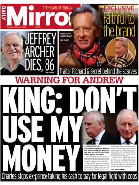 Cover of Daily Mirror