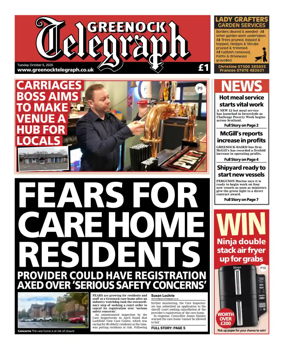 Cover of Greenock Telegraph