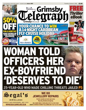 Cover of Grimsby Telegraph