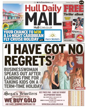 Cover of Hull Daily Mail