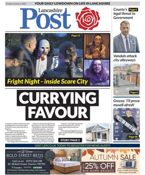 Cover of Lancashire Evening Post