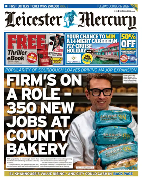 Cover of Leicester Mercury