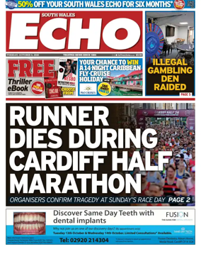 Cover of South Wales Echo