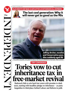 Cover of The Independent