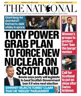 Cover of The National (Scotland)