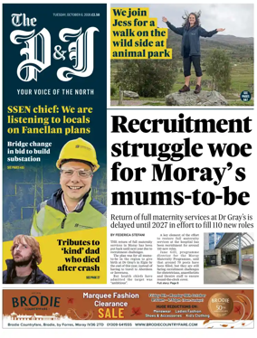 Cover of The Press and Journal (Inverness Highlands and Islands)