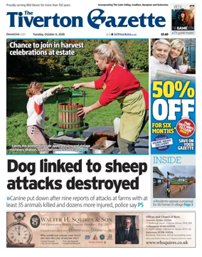 Cover of The Tiverton Gazette
