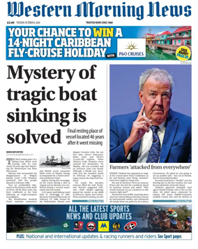 Cover of Western Morning News