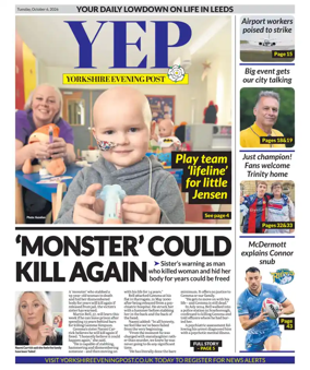 Cover of Yorkshire Evening Post