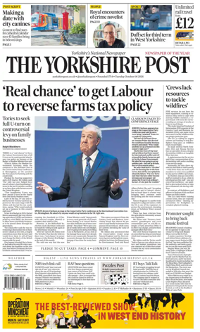 Cover of Yorkshire Post