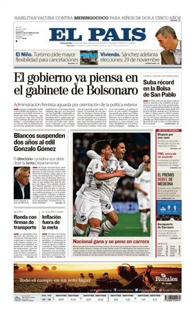 Cover of El Pais (Uruguay)