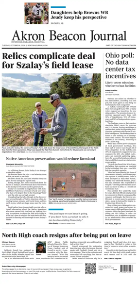 Cover of Akron Beacon Journal