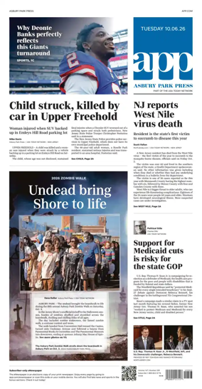 Cover of Asbury Park Press