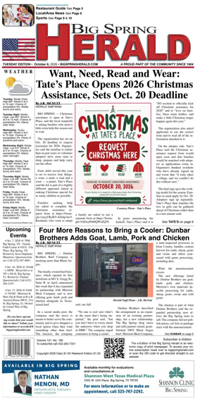 Cover of Big Spring Herald