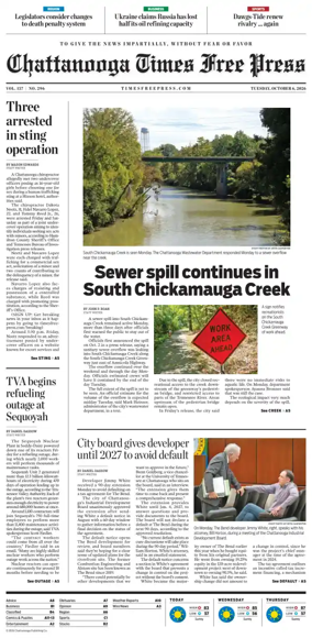 Cover of Chattanooga Times Free Press