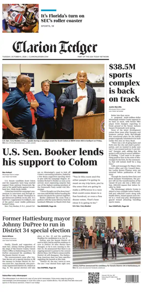 Cover of Clarion Ledger