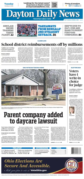 Cover of Dayton Daily News